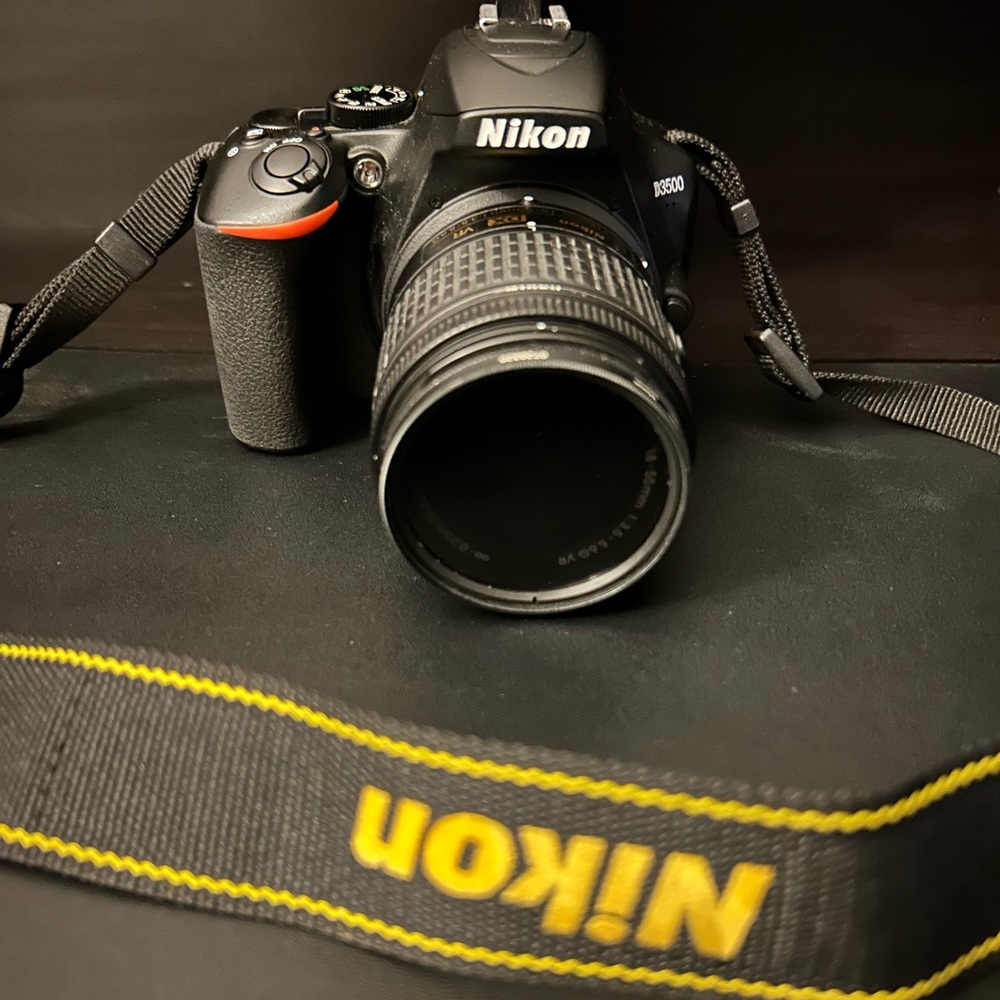 Nikon D3500 24.2MP Digital SLR Camera with AF-P DX 18-55mm VR and filter